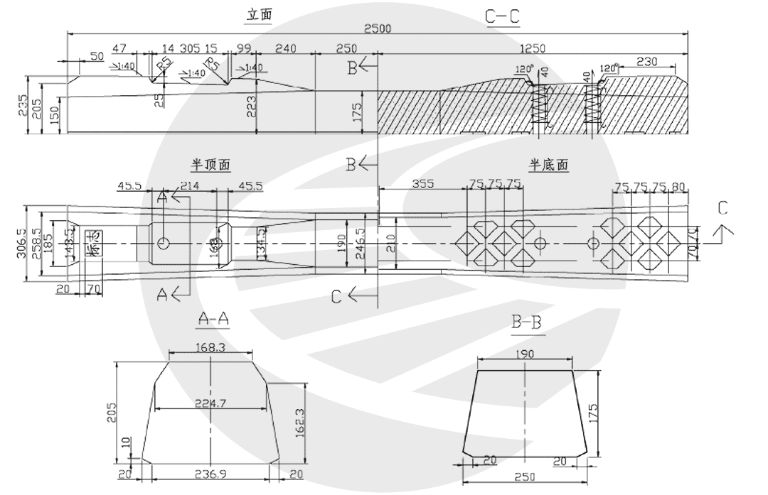 新Ⅱ型预应力混凝土枕 研线0322