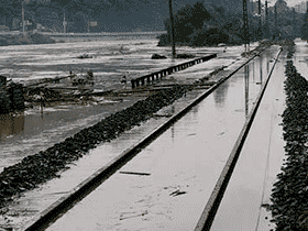 国铁线路发生水害的应急处理