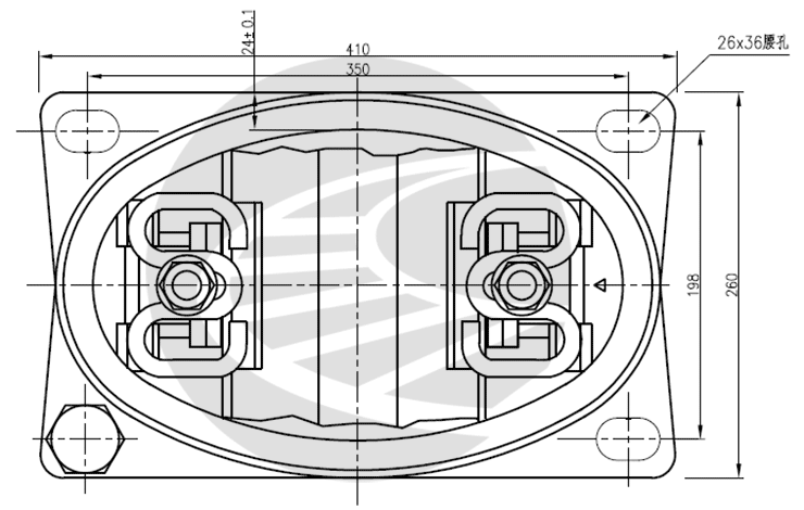 轨道减振器扣件组装图及设计参数(科隆蛋扣件)
