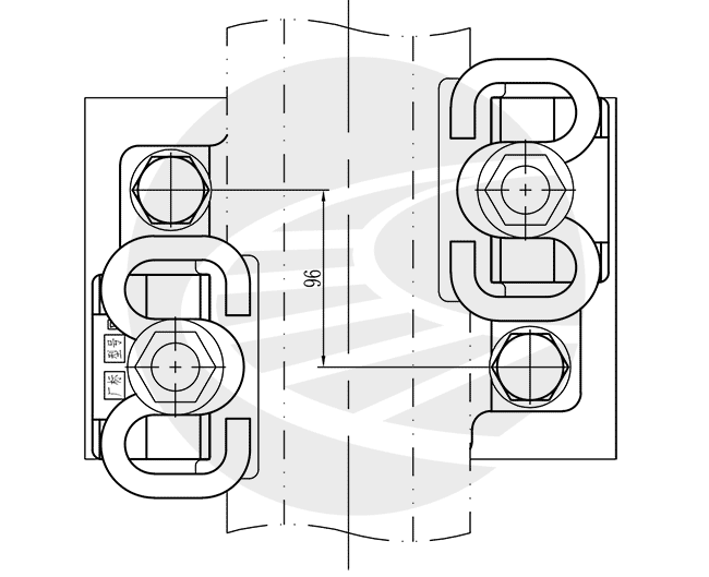 弹条Ⅰ型分开式扣件组装图及设计参数